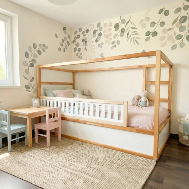 IKEA KURA Bett Untere Absturzsicherung VELO 165 aus Holz und MDF