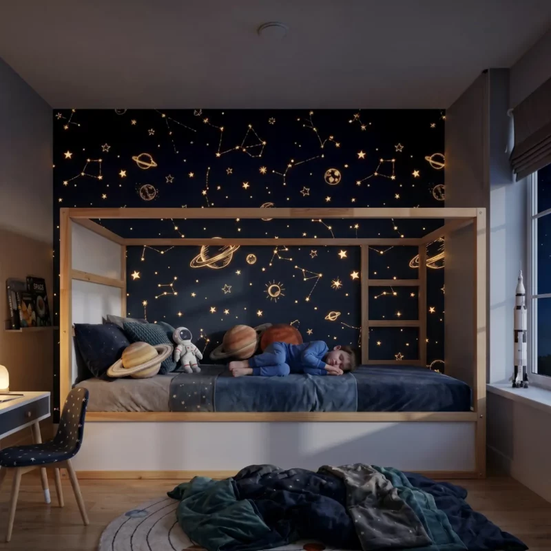 IKEA KURA Bett Untere Absturzsicherung VELO 165 aus Holz und MDF - vorher