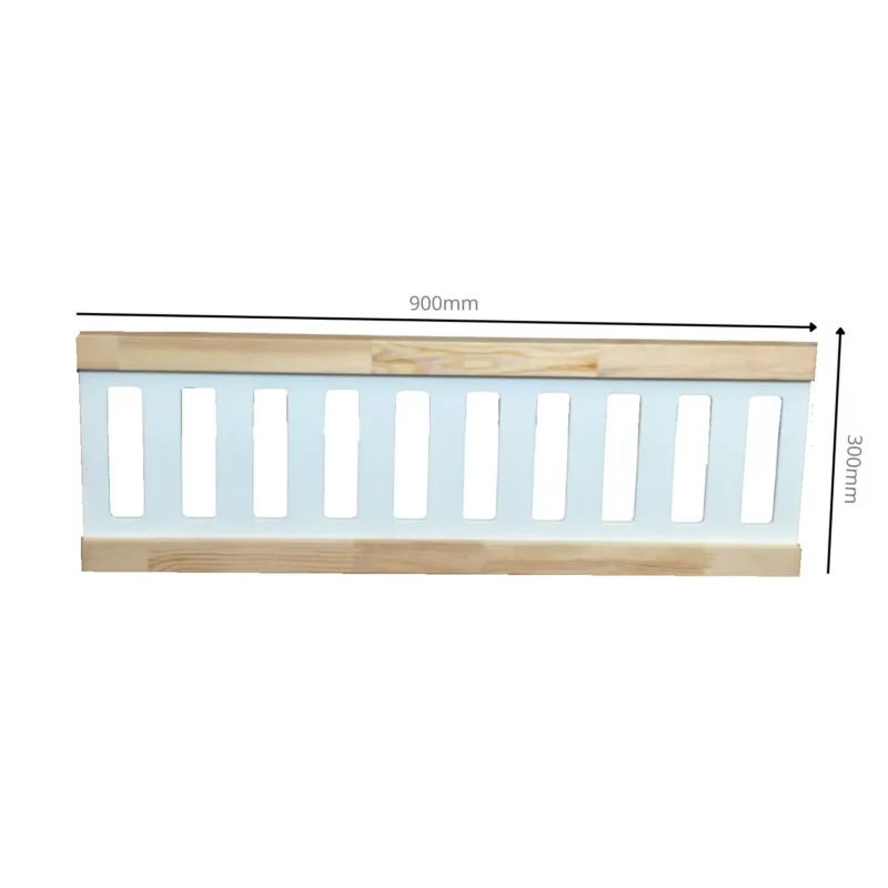 IKEA KURA Bett Untere Absturzsicherung VELO DUO 165×90 aus Holz und MDF - scheme
