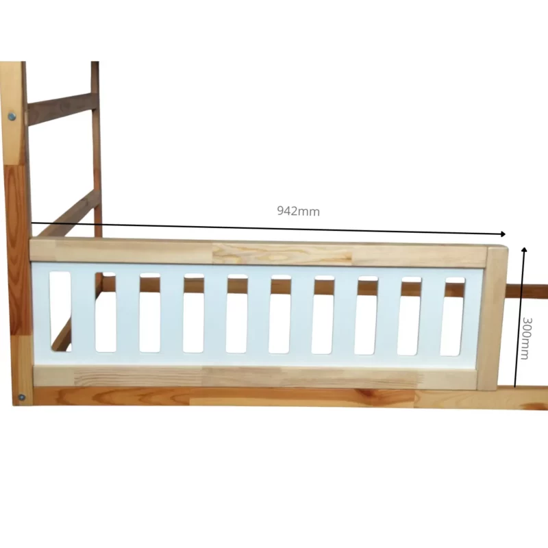 IKEA KURA Bett Untere Absturzsicherung VELO DUO 90×90 aus Holz und MDF - scheme