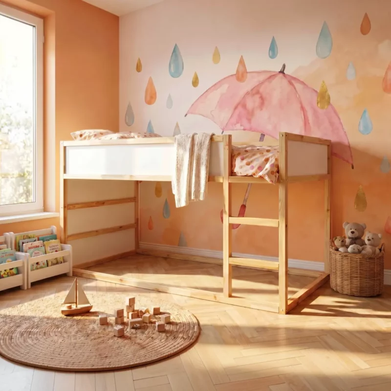 IKEA KURA Bett Unterer Schlafplatz NestUp Base - vorher