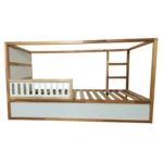 IKEA KURA Bett Unteres Sicherheitsgitter VELO 90 aus Holz und MDF Wieß