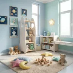 IKEA Kura Bett Montessori Regal RAKIETA MIDI Weiß