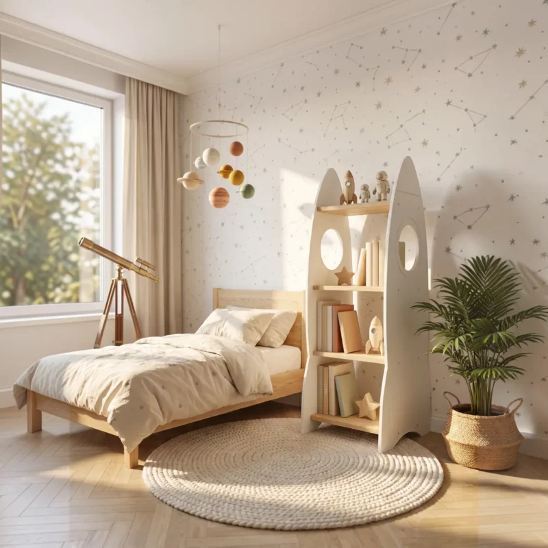 IKEA Kura Bett Montessori Regal RAKIETA MINI Weiß
