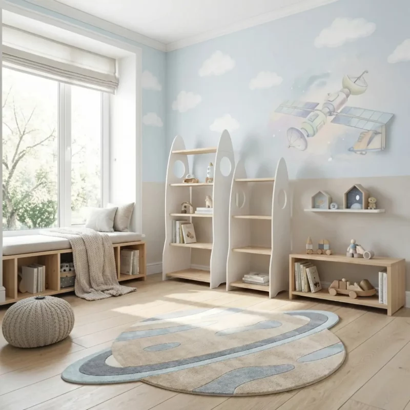 IKEA Kura Bett Montessori Regal RAKIETA MINI Weiß