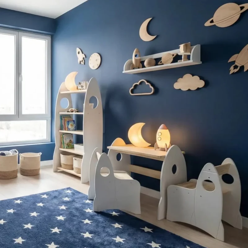 IKEA Kura Bett Montessori Tisch und Stuhl RAKIETA Weiß (11)
