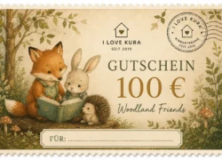I LOVE KURA Karta podarunkowa 100 € - 100 WOODLAND_FRIENDS