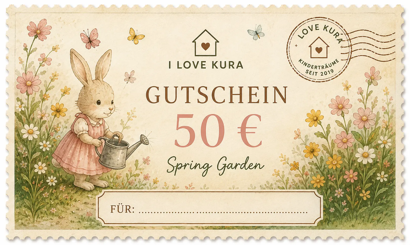 I LOVE KURA Gutschein 50 € - 50 SPRING_GARDEN I LOVE KURA Gutschein 50 € - 50 SPRING_GARDEN