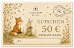 I LOVE KURA Gutschein 50 € - 50 WOODLAND_FRIENDS