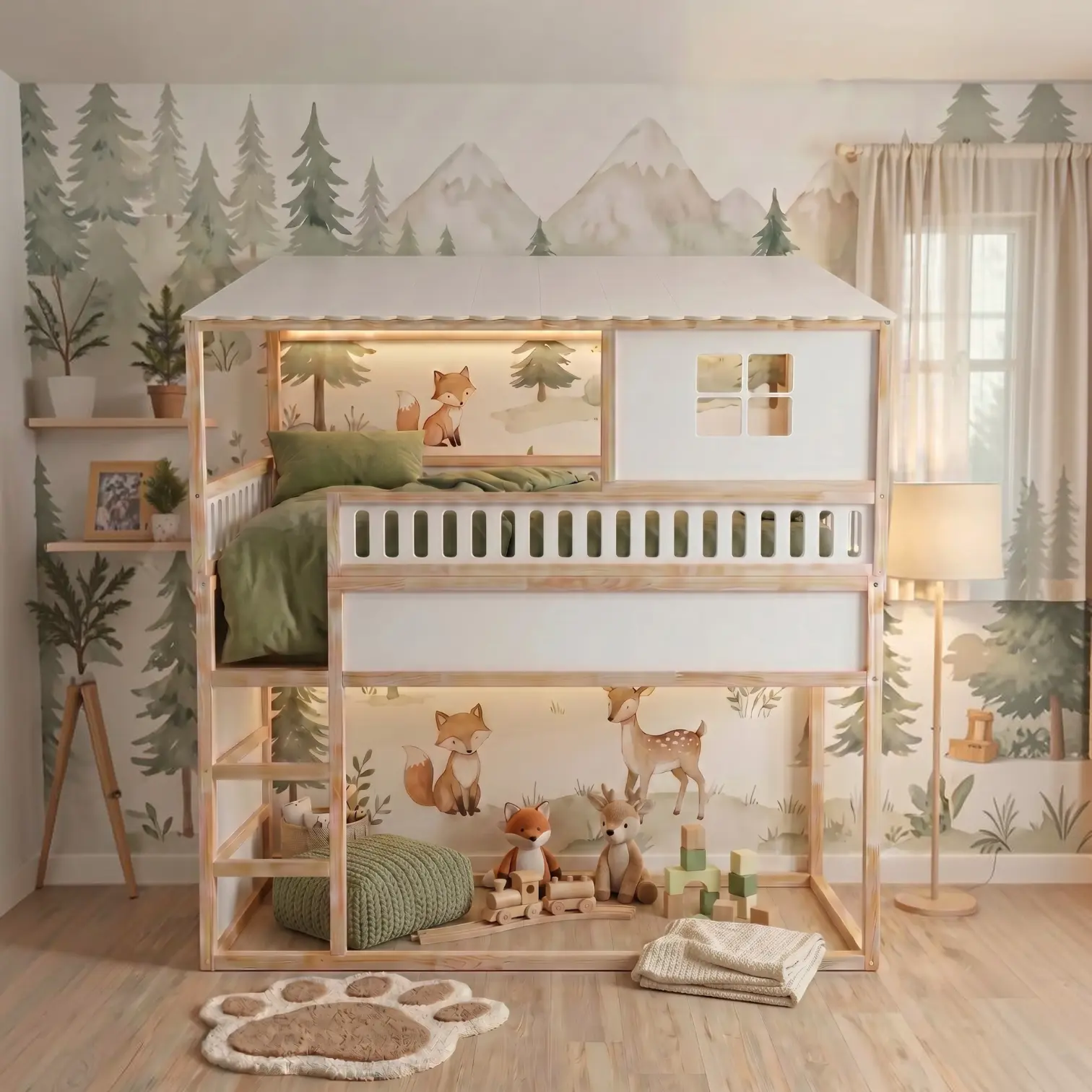 IKEA KURA Bett Hausbett mit einem Fenster Little Mountain Plus IKEA KURA Bett Hausbett mit einem Fenster Little Mountain Plus