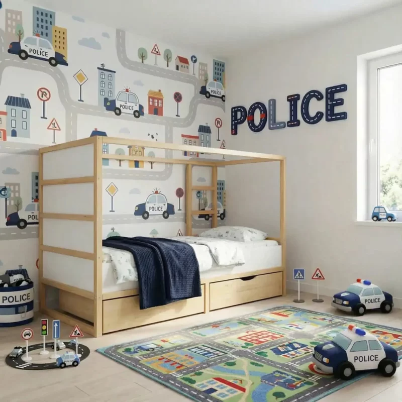 IKEA KURA Bett Podest mit zwei Schubladen NestUp Storage Front Kiefer