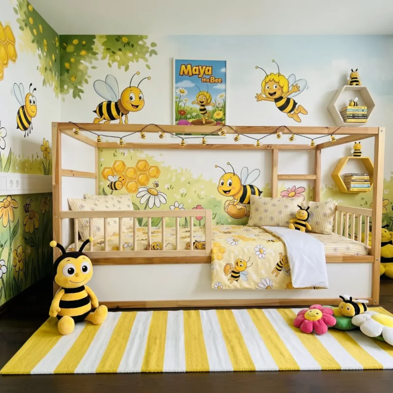 IKEA KURA Bett Schutzgitter mit runden Sprossen ROLO DUO 90×90 (10)