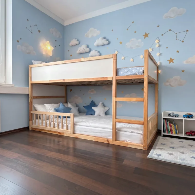 IKEA KURA Bett Schutzgitter mit runden Sprossen ROLO DUO 90×90