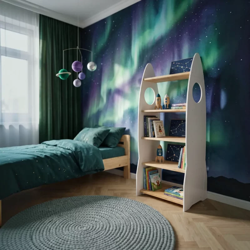 IKEA Kura Bett Montessori Regal RAKIETA MIDI Weiß