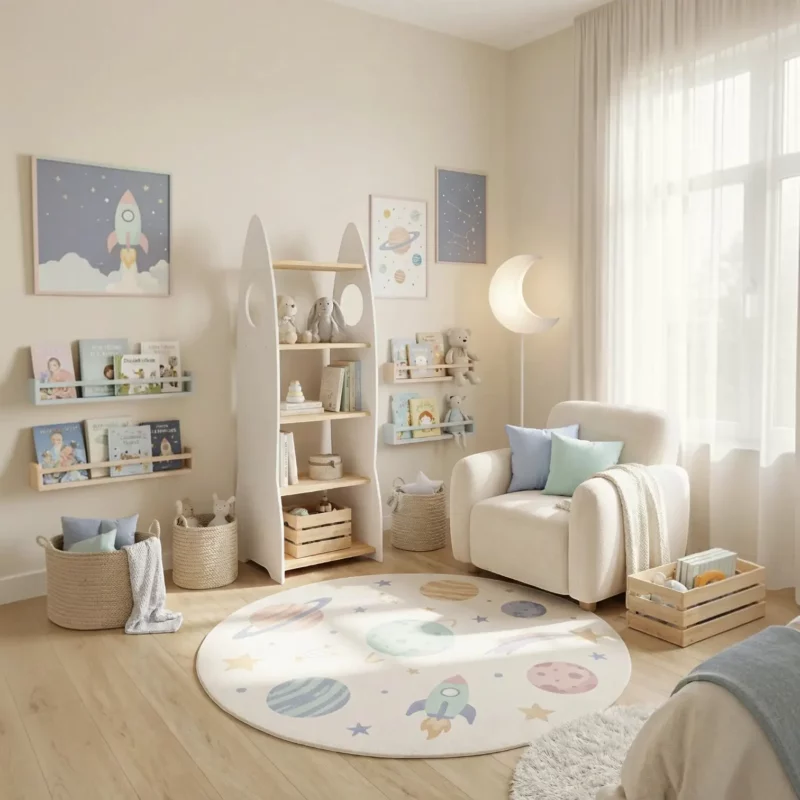 IKEA Kura Bett Montessori Regal RAKIETA MIDI Weiß