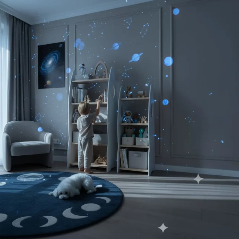 IKEA Kura Bett Montessori Regal RAKIETA MIDI Weiß